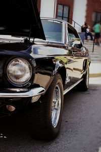 Car parked on road