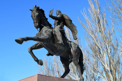 Low angle view of statue