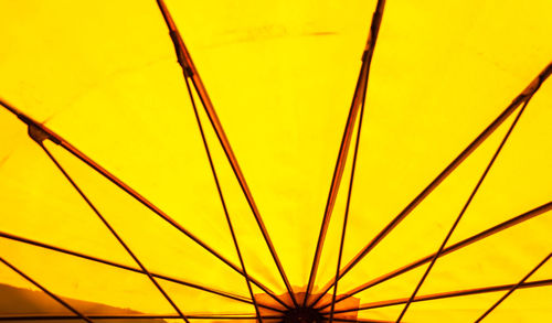 Low angle view of orange sky