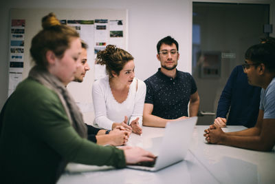Group of people working in office