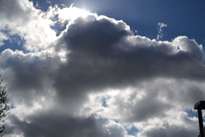 Low angle view of clouds in sky