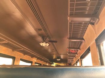 Low angle view of train