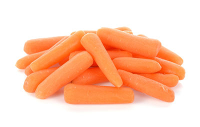 Close-up of chopped tomatoes over white background