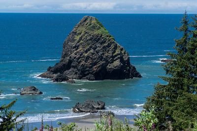 Scenic view of sea against sky