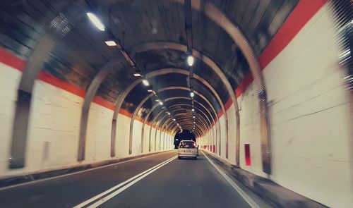 Illuminated tunnel