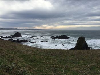 Scenic view of sea against sky