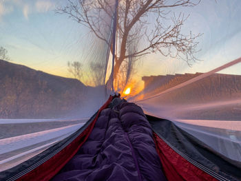 Midnight sun hammock