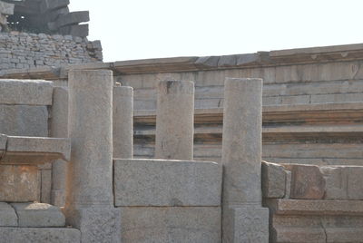 Low angle view of historic building against sky