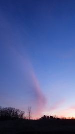 Scenic view of landscape against sky at sunset