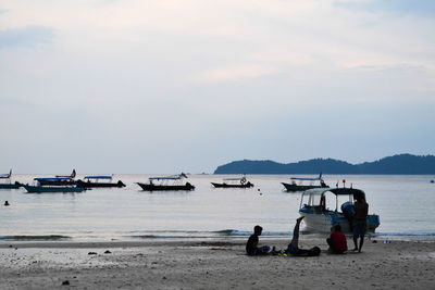 Boat in sea