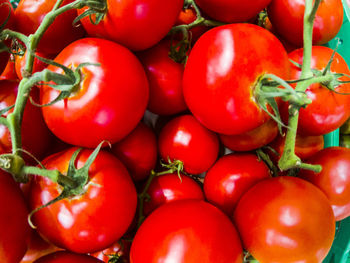 Full frame shot of tomatoes in market
