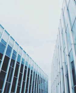 Low angle view of modern building against sky