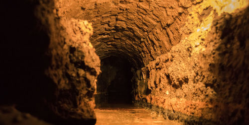 Tunnel in cave
