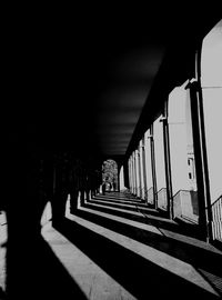 Shadow of people on steps