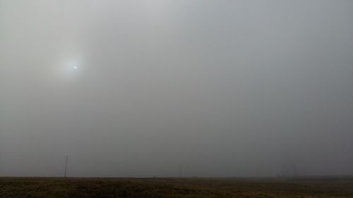 Scenic view of landscape against clear sky
