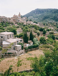 View of town against sky