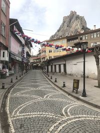 Street amidst buildings in town