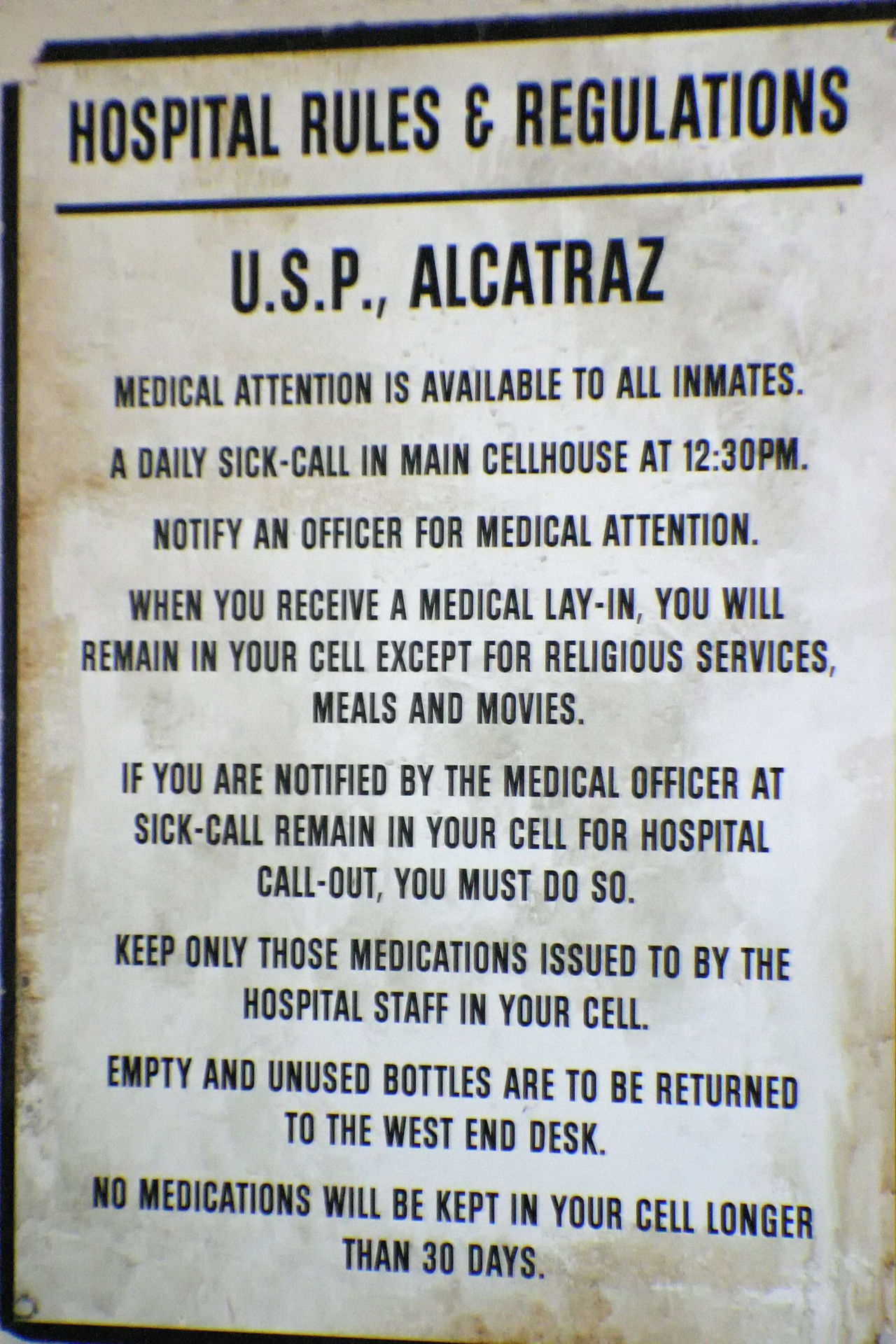 Alcatraz hospital