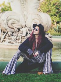 Portrait of young woman