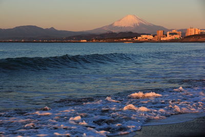 Scenic view of sea against sky