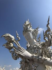 Low angle view of angel statue