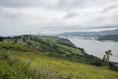 Scenic view of landscape against sky