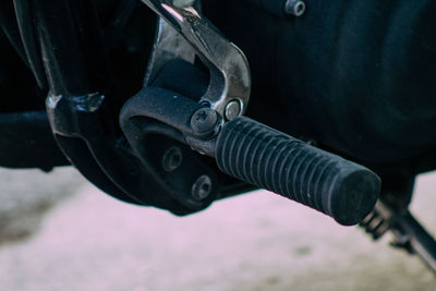 Close-up of motorcycle