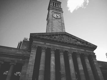 Low angle view of clock tower