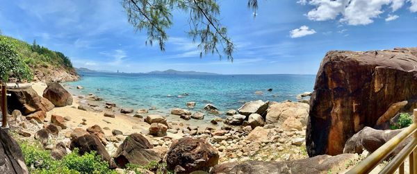 Scenic view of sea against sky