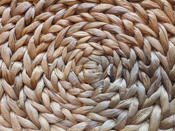 Full frame shot of wicker basket