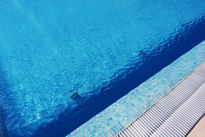 High angle view of swimming pool