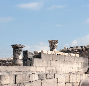 Old ruins against sky