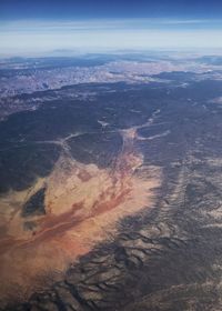 Aerial view of landscape against sky