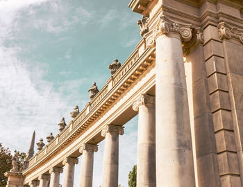 Low angle view of historical building