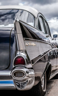 Close-up of vintage car