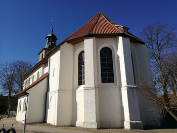 Low angle view of cathedral against clear sky