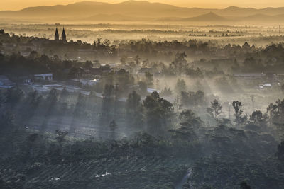 Panoramic view of landscape against sky