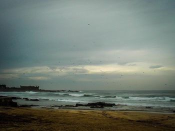 Scenic view of sea against sky