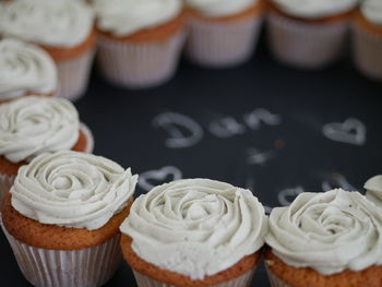 Close-up of cupcakes