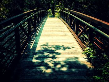 Footbridge over river