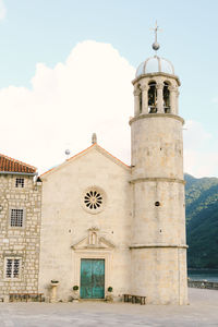 Low angle view of church against sky