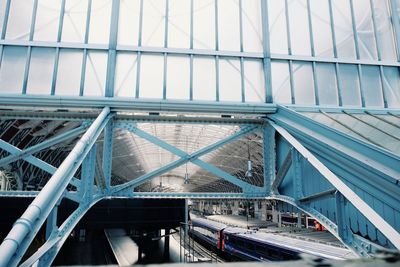 Low angle view of railway station