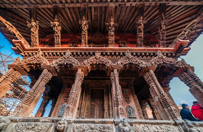Low angle view of historical building