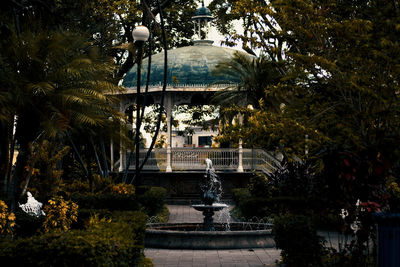 Fountain in park