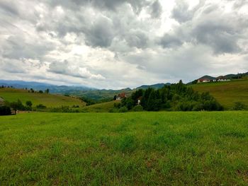 Scenic view of landscape against sky