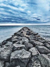 Scenic view of sea against sky