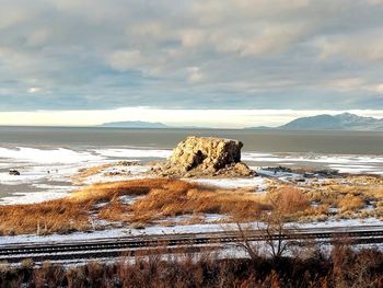 Scenic view of sea against sky