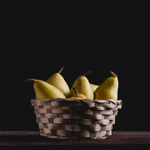 Close-up of fruits in basket