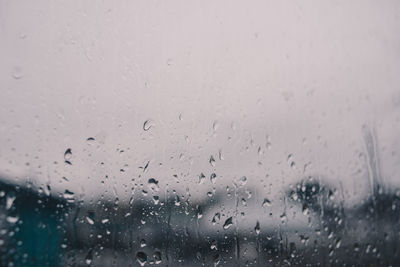 Raindrops on glass window