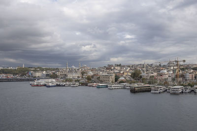 Boats in harbor